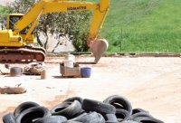 Ecopontos de Santo André recebem 15t de pneus por mês