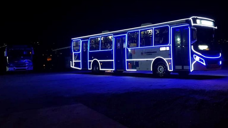 SBCTrans tem ônibus decorado para o Natal
